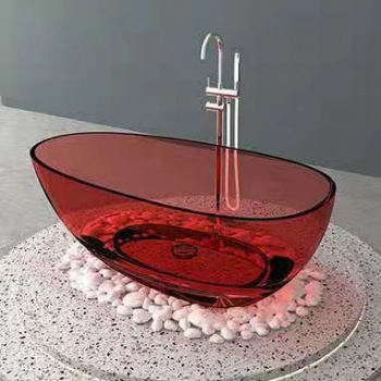 Transparent resin bathtub model 002-3