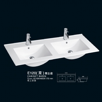 Ceramic undermount sink model E120