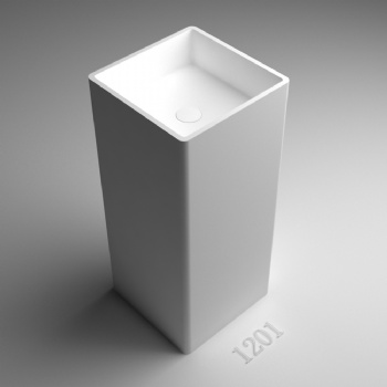 Resin stone pedestal basin model 1201
